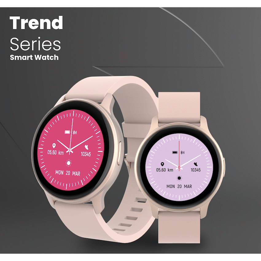 Volkano Active Tech Trend series Watch with heart rate monitor - Gold