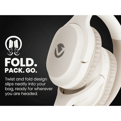 Volkano Pebble Series Bluetooth Headphones - Khaki