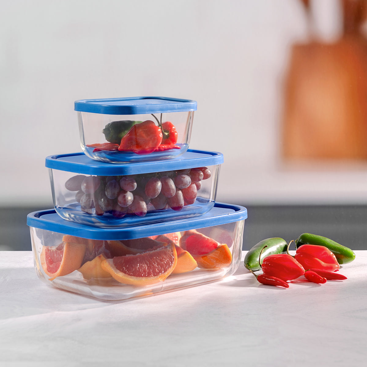 Borgonovo Igloo Rect 3pc Set Blue