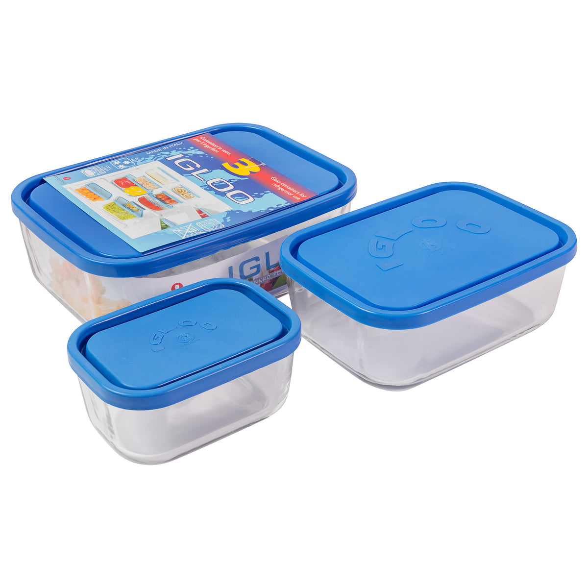 Borgonovo Igloo Rect 3pc Set Blue