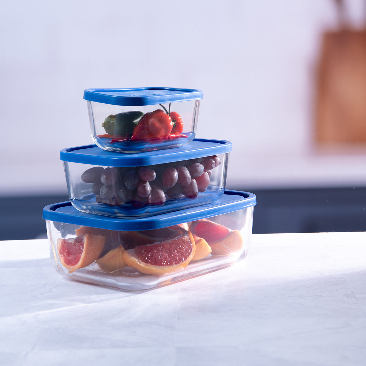 Borgonovo Igloo Rect 3pc Set Blue