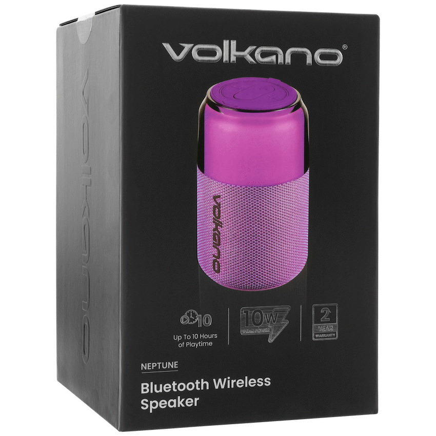 Volkano Neptune Bluetooth Wireless Speaker - Purple