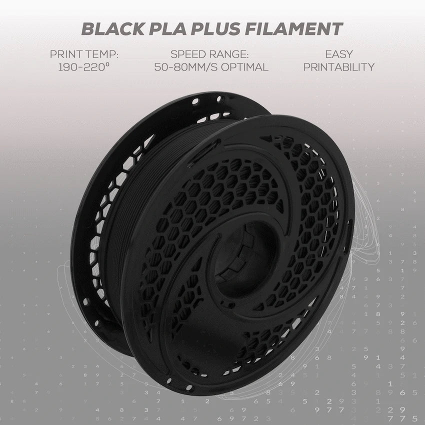SA Filament Silk PLA Plus Gloss Filament 1kg - Black