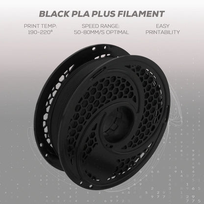 SA Filament Silk PLA Plus Gloss Filament 1kg - Black