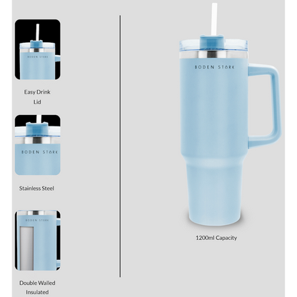 Boden Stark 1200ml Travel Mug - Blue