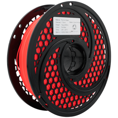 SA Filament PLA UV Neon Filament 1kg -  Fire Red