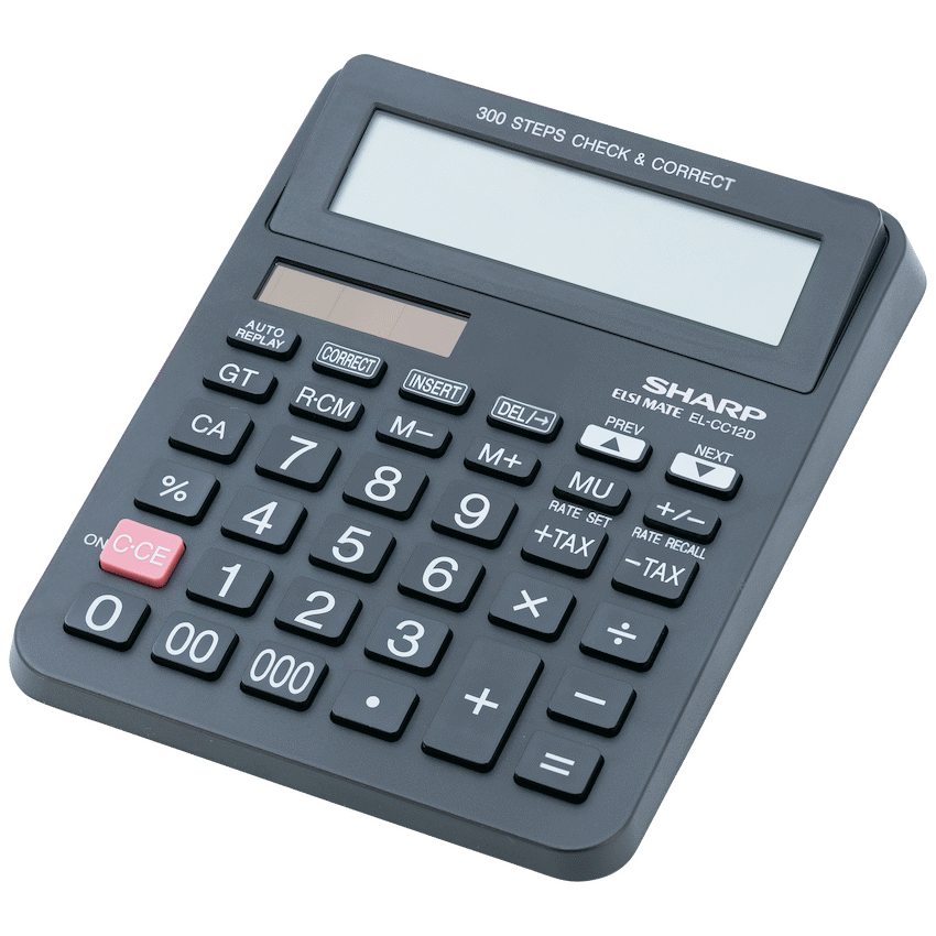 Sharp EL-CC12D Desk Calculator - CheckCorrect Tax
