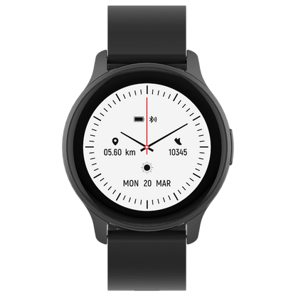 Volkano Active Tech Trend series Watch with heart rate monitor - Black