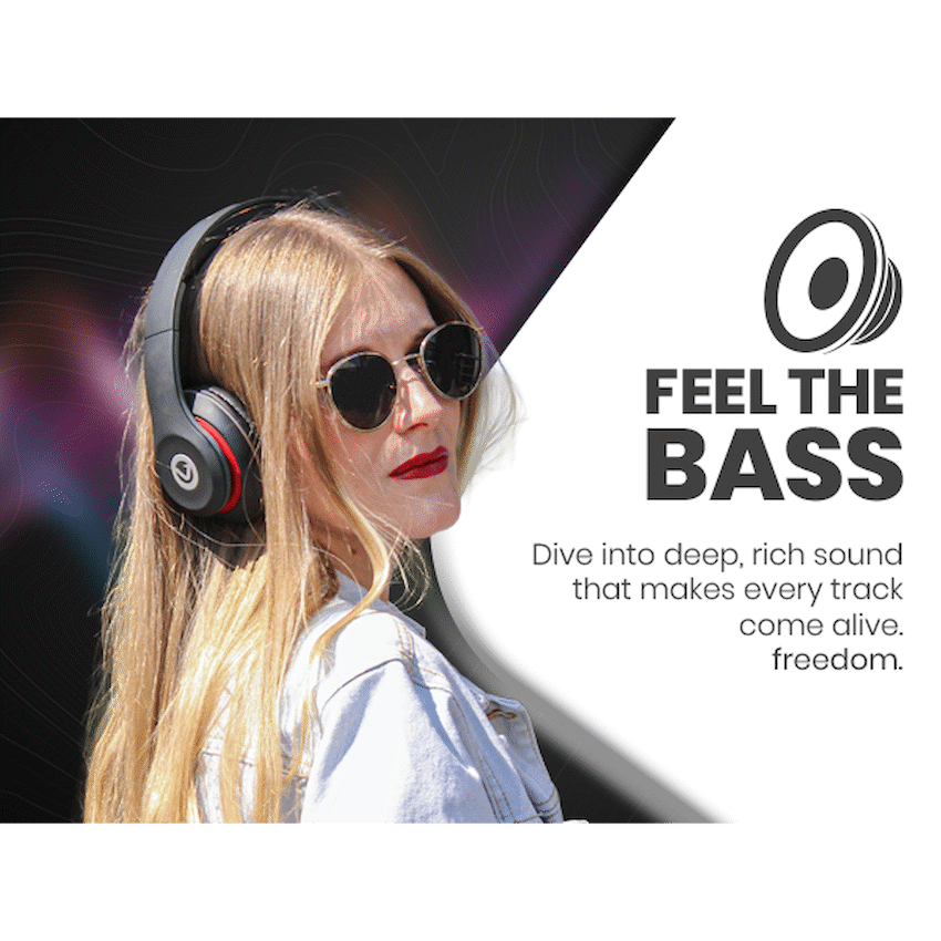 Volkano Falcon Headphones with Microphone - Black