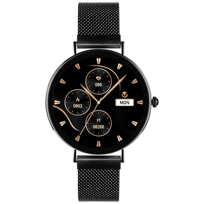 Volkano Valencia Series Ladies Smart Watch - Black