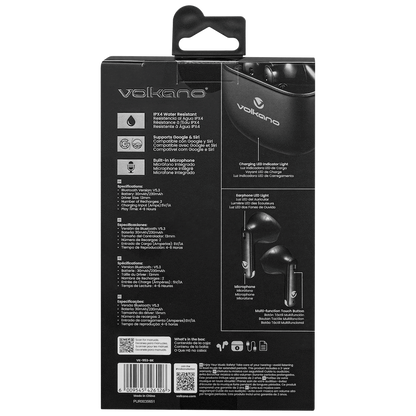 Volkano Sleek Series TWS Earphones - Black