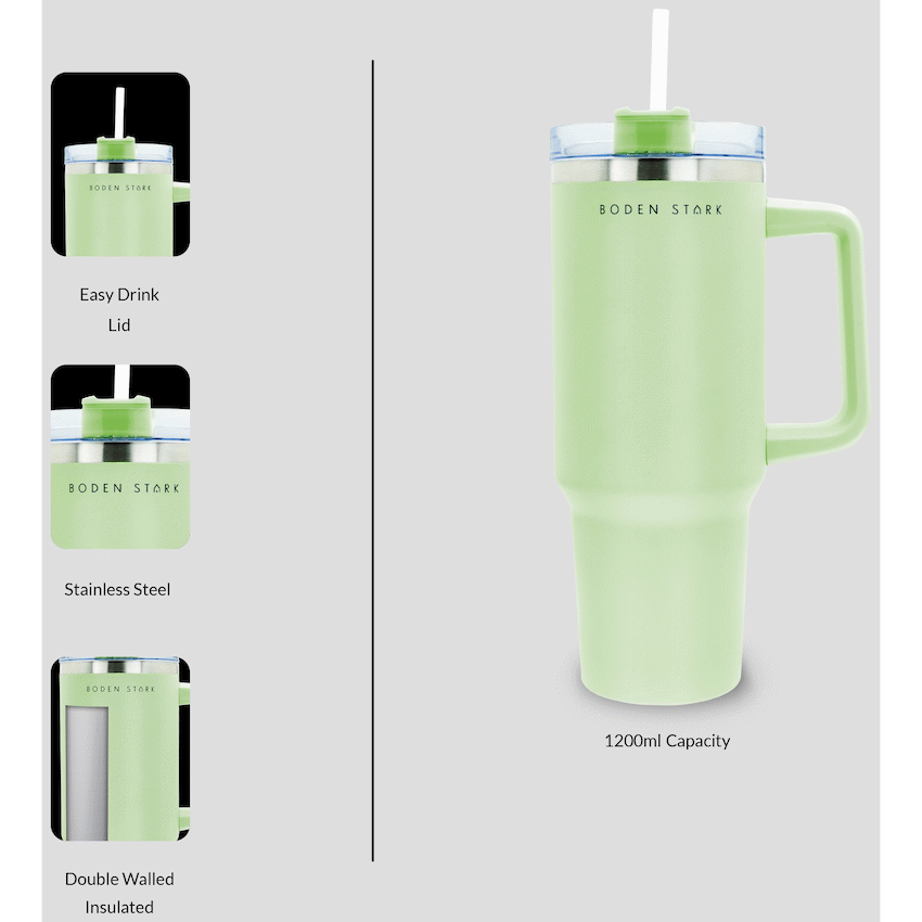 Boden Stark 1200ml Travel Mug Green