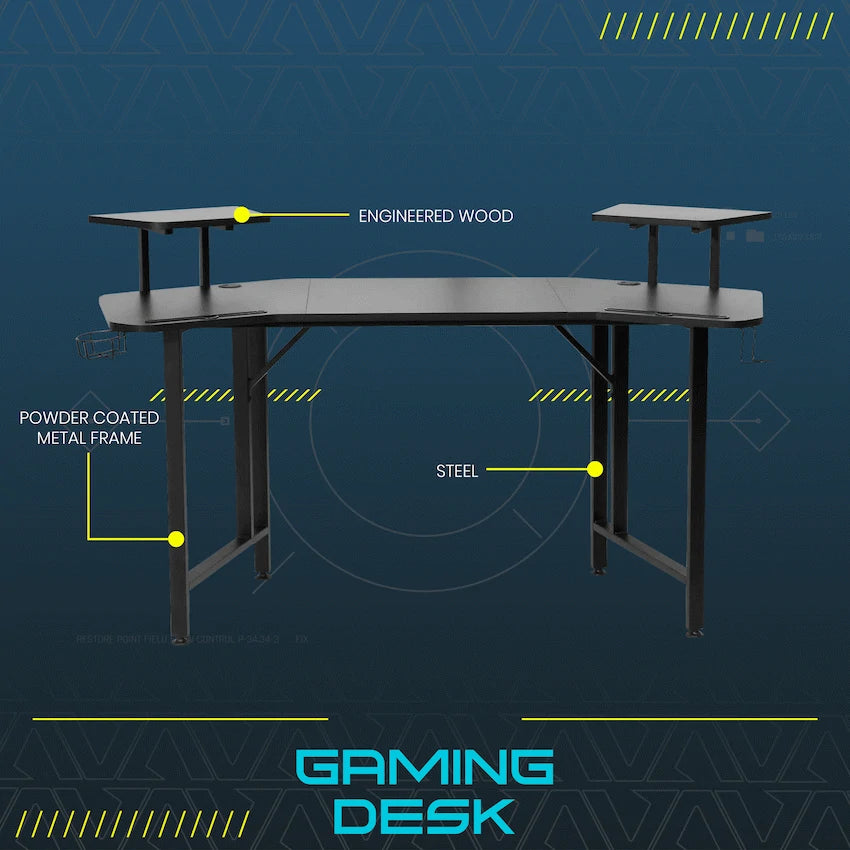 VX Gaming Saturn Gaming desk - with Desk Mat