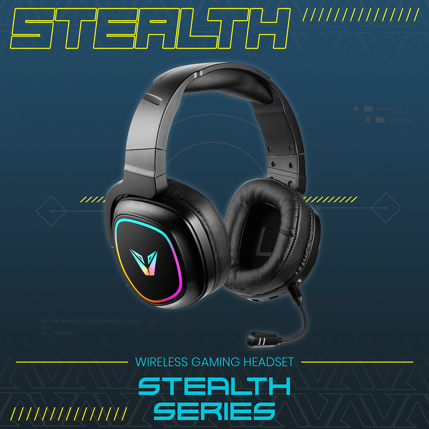 VX Gaming Stealth Series Wireless Gaming Headset - RGB