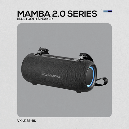 Volkano Mamba 2.0 Series Bluetooth Speaker - Black