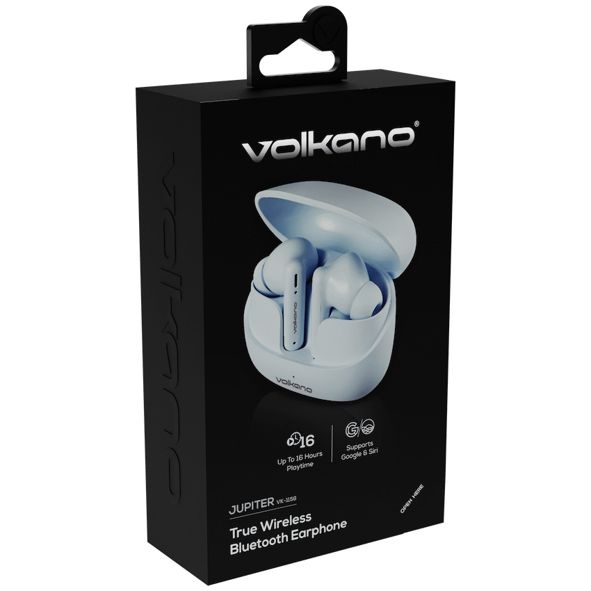 Volkano Jupiter Series TWS Earphones - Pastel Blue