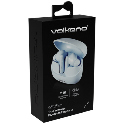 Volkano Jupiter Series TWS Earphones - Pastel Blue