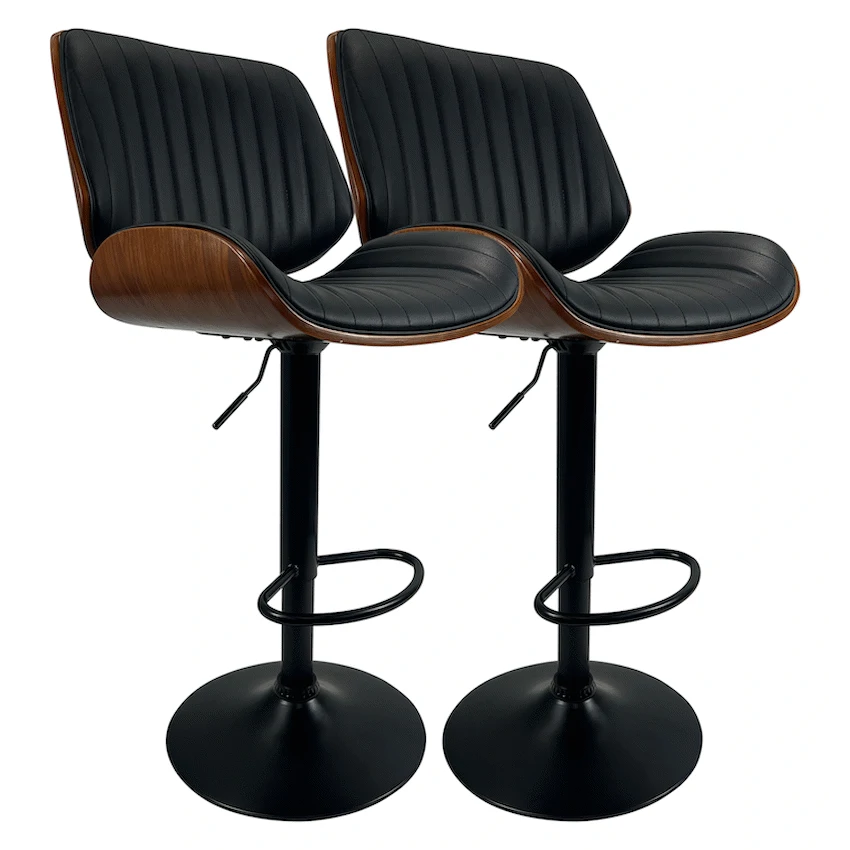 Everfurn Petunia Swivel Barstool (2 Pack)
