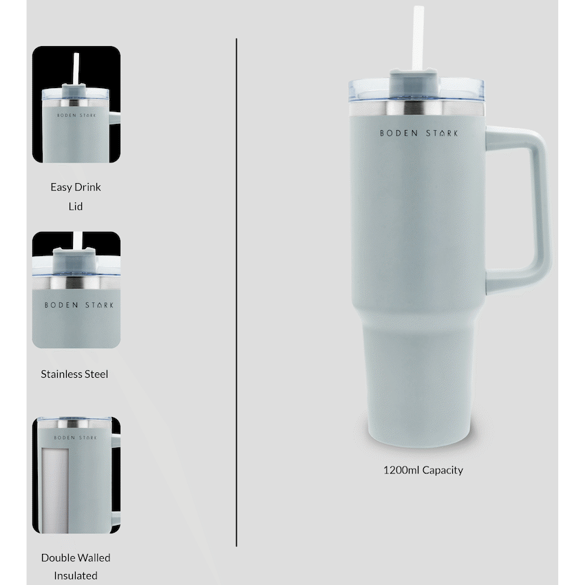 Boden Stark 1200ml Travel Mug - Grey
