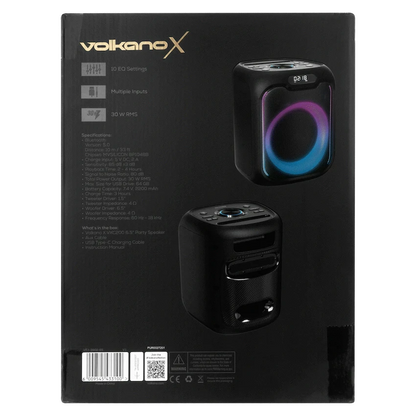 VolkanoX VXC200 6.5" Party Speaker - Black