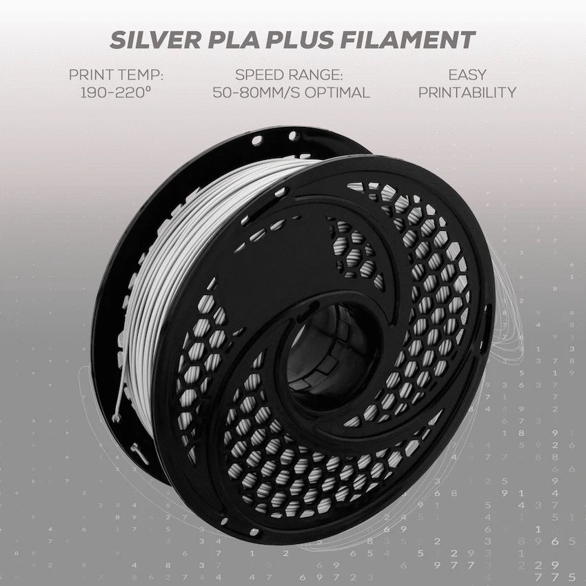 SA Filament PLA Plus Chrome Filament 1kg - Silver