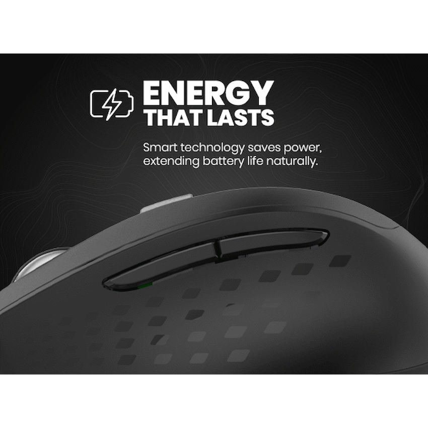 Volkano Chrome Series Wireless Mouse - Black