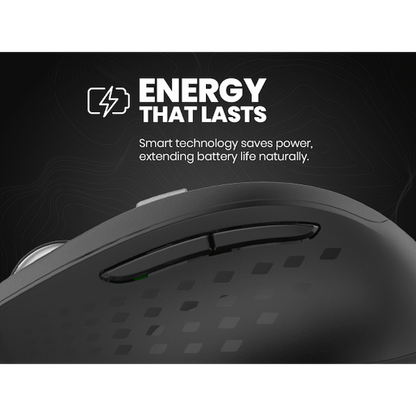 Volkano Chrome Series Wireless Mouse - Black