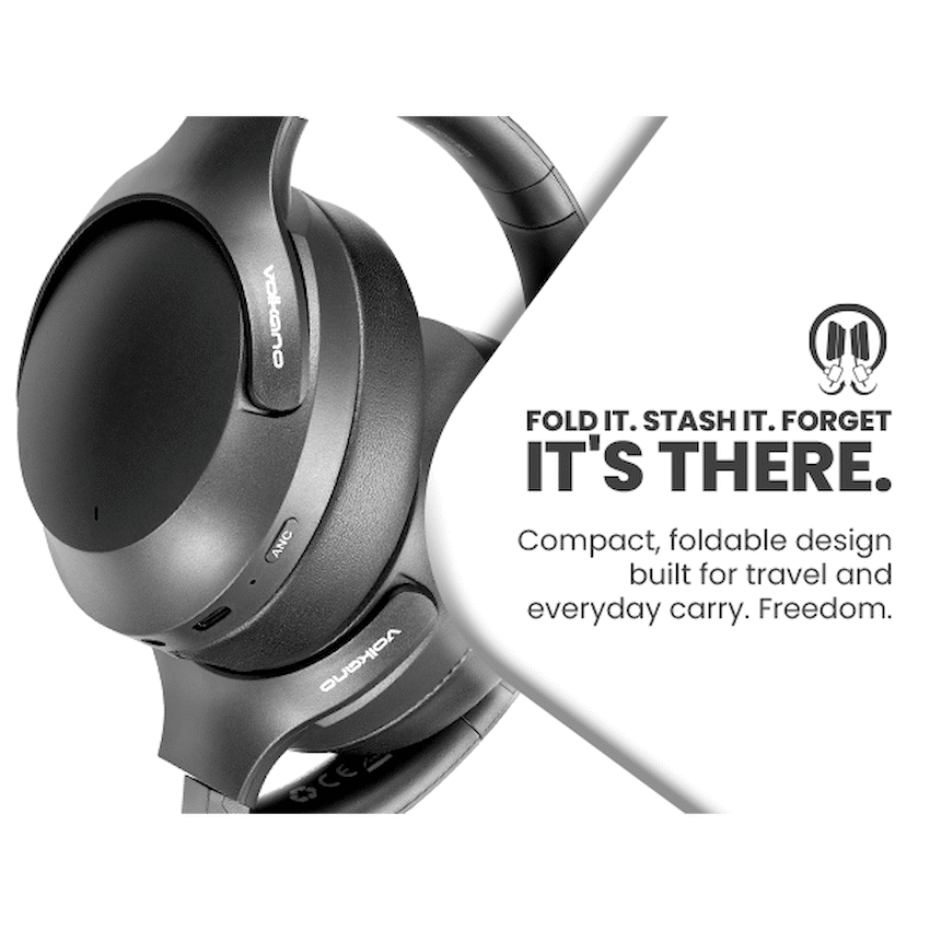 Volkano Odyssey ANC Bluetooth Wireless Headphone - Black