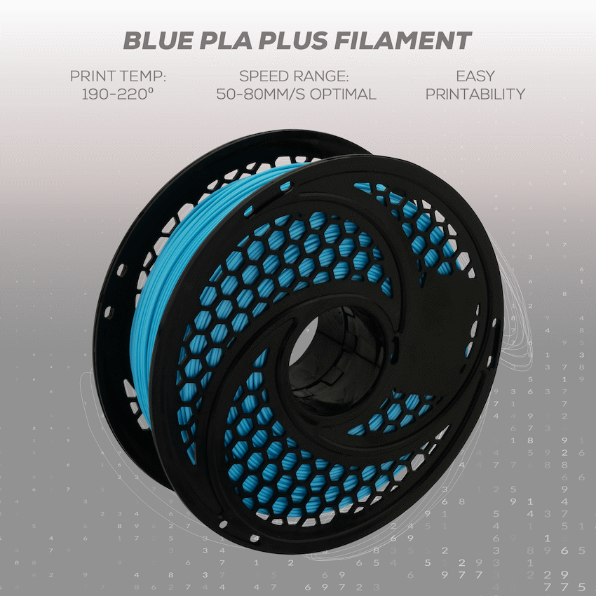 SA Filament Silk PLA Plus Chrome Filament 1kg - Blue
