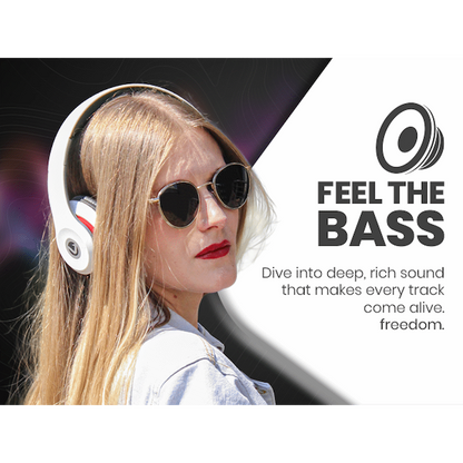 Volkano Falcon Series Headphones with Microphone - White