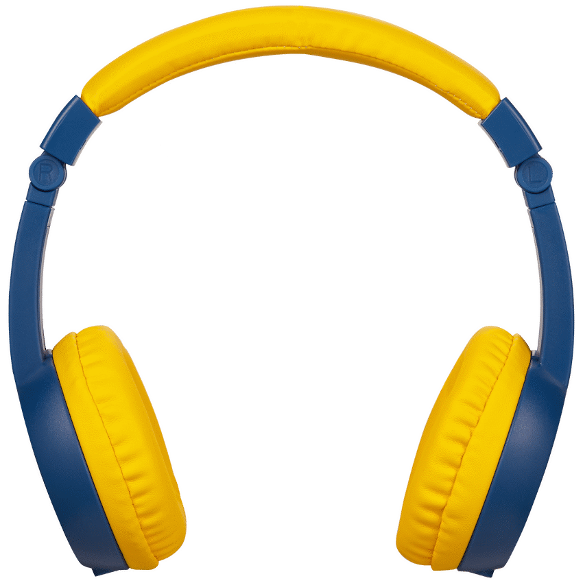 Volkano Sidekick Series Wired Kiddies Headphones with Share Port - Yellow/Blue