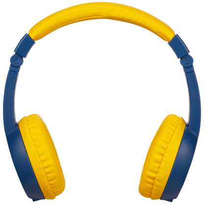 Volkano Sidekick Series Wired Kiddies Headphones with Share Port - Yellow/Blue