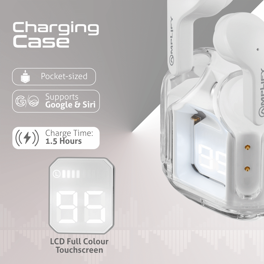 Amplify Lumina Series TWS Earphones - White