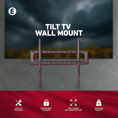 Ellies Solid Series Heavy Duty  Tilt TV Wall Mount  60" - 120" TVs