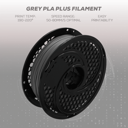 SA Filament Silk PLA Plus Gloss Filament 1kg - Grey