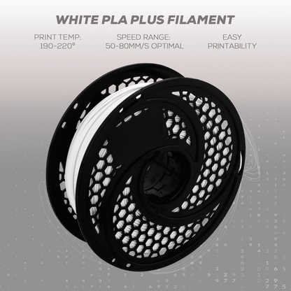 SA Filament Silk PLA Plus Gloss Filament 1kg - White
