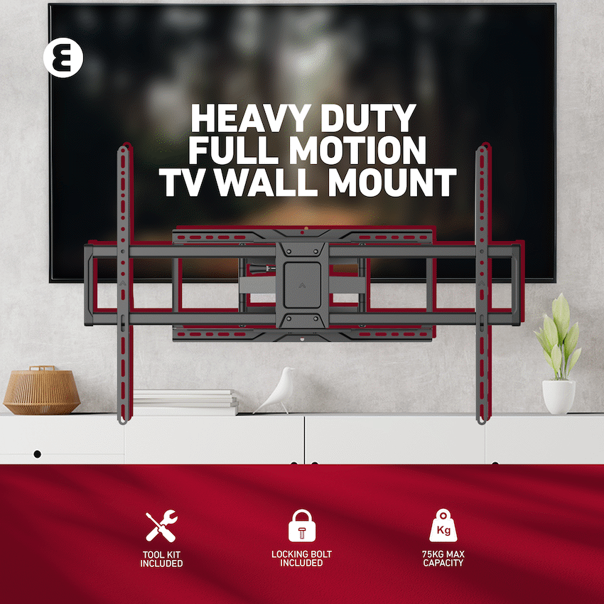 Ellies Solid Series Heavy Duty Full Motion TV Wall Mount 50" -105"