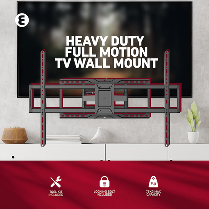 Ellies Solid Series Heavy Duty Full Motion TV Wall Mount 50" -105"