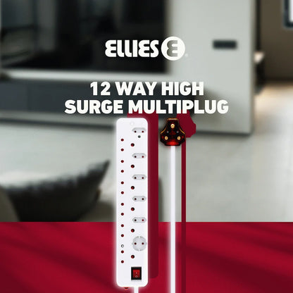 Ellies 12-Way High-Surge Multiplug 0.5m