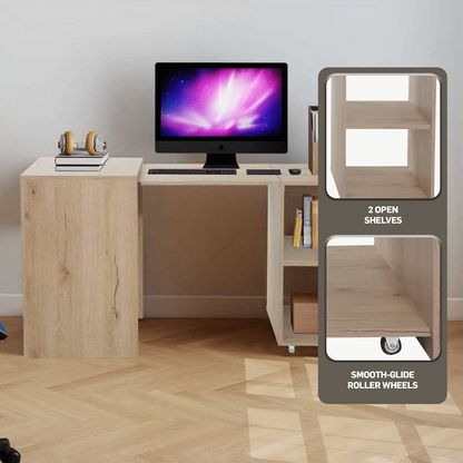 Everfurn Adaptive Desk - Brown