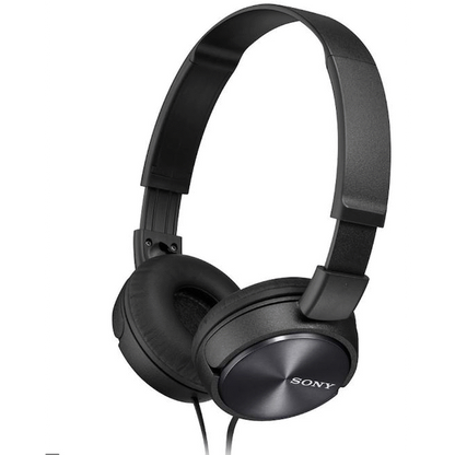 Sony MDR-ZX310AP (Black) Folding Aux Headphones with Mic