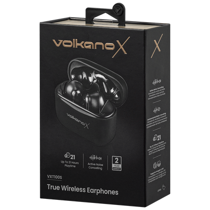 VolkanoX VXT100S TWS Earphones - Black