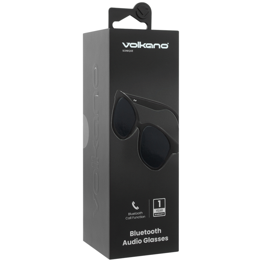 Volkano Sonique Series Bluetooth Audio Glasses - Dark Lenses