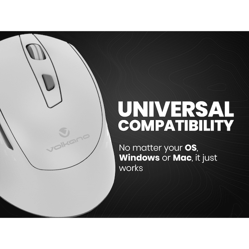 Volkano Chrome Series Wireless Mouse - Gray