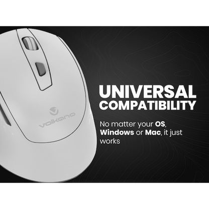 Volkano Chrome Series Wireless Mouse - Gray