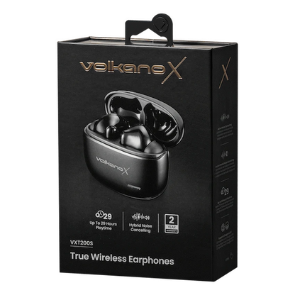VolkanoX VXT200S Hybrid ANC TWS Earphones - Black