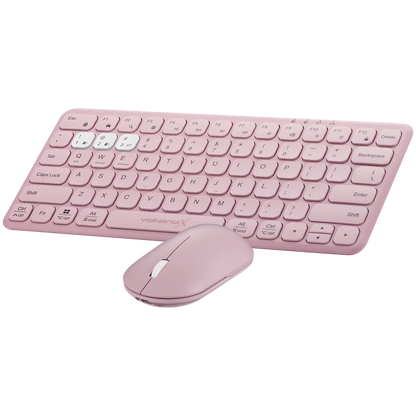 VolkanoX Blaze Bluetooth Wireless Keyboard and Mouse Combo - Rose