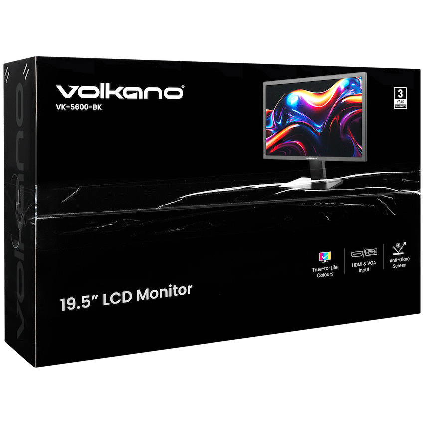 Volkano 19.5" TN Monitor with HDMI/VGA, 75 Hz