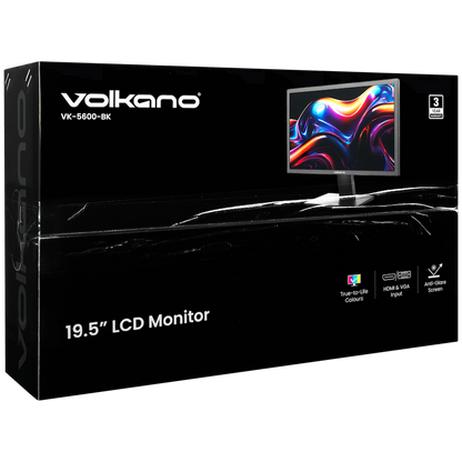 Volkano 19.5" TN Monitor with HDMI/VGA, 75 Hz