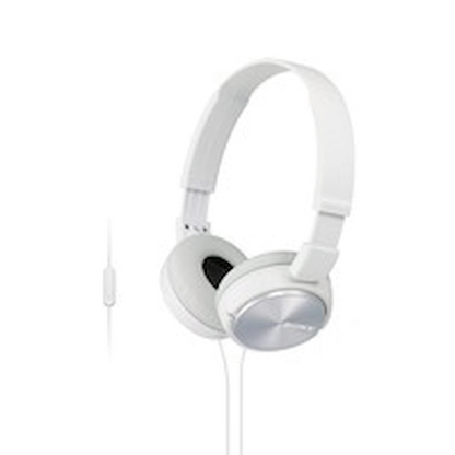 Sony MDR-ZX310AP (Black) Folding Aux Headphones with Mic